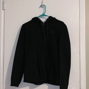 Black champion zip up hoodie